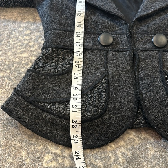 NEIMAN MARCUS GRAY & BLACK THICK BLAZER/JACKET - Picture 15 of 15